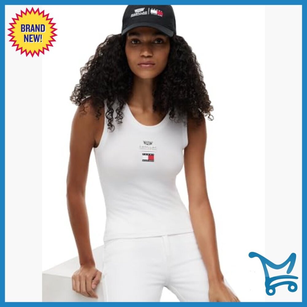 Large Slim Fit Tank Top, Regenerative Cotton, F1 Racing Inspired - Picture 2 of 6
